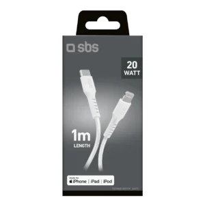 SBS TECABLELIGTC1W USB-C - Lightning kabelis MFi Certified, 1m - baltos spalvos - Image 8