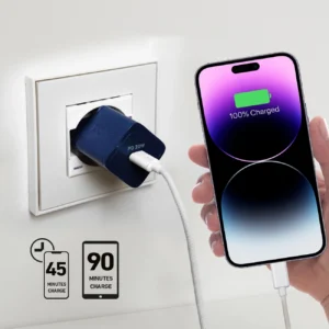 SBS TETRGAN1C20B 20W GaN laidinis įkroviklis su Power Delivery - Blue - Image 6