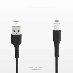 SBS LTHL200 USB-A - Micro-USB kabelis 1m - juodos spalvos - Image 5
