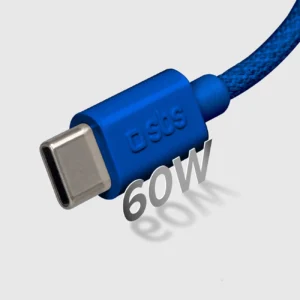 SBS TECABLETISSUETCCB USB-C - USB-C 1.5m 60W pintas kabelis - mėlynos spalvos - Image 6