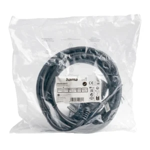 Hama Standard 5m Extension Cord - juodos spalvos - Image 3