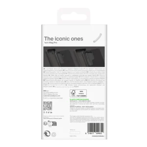 Puro Icon Mag silikoninis dėklas su MagSafe skirtas Samsung Galaxy S25 Ultra - juodos spalvos - Image 4