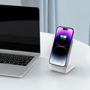 Tech-Protect QI15W-A38 MagSafe belaidis įkroviklis - baltos spalvos - Image 9