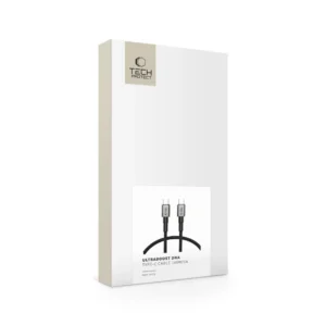 Tech-Protect UltraBoost DNA USB-C PD100W/5A kabelis 25cm - pilkos spalvos - Image 7