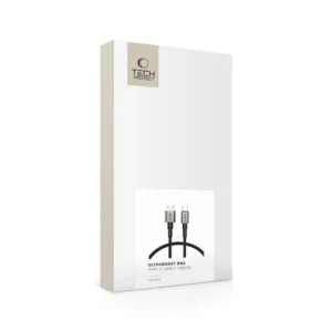 Tech-Protect UltraBoost DNA USB-A / USB-C kabelis 15W/3A 50cm - pilkos spalvos - Image 7