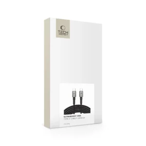 Tech-Protect UltraBoost DNA USB-C PD100W/5A kabelis 300cm - pilkos spalvos - Image 8