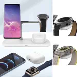 Tech-Protect QI15W-A45 3in1 belaidis įkroviklis su MagSafe for Apple Devices - juodos spalvos - Image 6