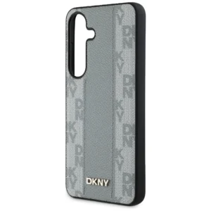 DKNY Leather Checkered Pattern MagSafe Samsung Galaxy S25 taupe - Image 6