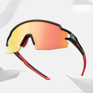 Rockbros Kids dviratininko akiniai, Polarized, UV apsauga, juodos spalvos - Image 4