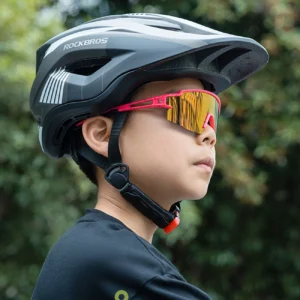 Rockbros Kids dviratininko akiniai, Polarized, UV apsauga, juodos spalvos - Image 6
