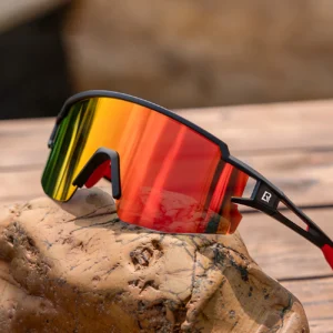Rockbros Kids dviratininko akiniai, Polarized, UV apsauga, juodos spalvos - Image 7