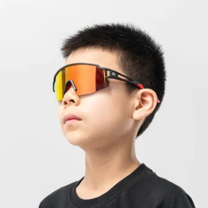 Rockbros Kids dviratininko akiniai, Polarized, UV apsauga, juodos spalvos - Image 8