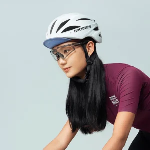 Rockbros Cycling Cap su Helmet Visor - Red - Image 3