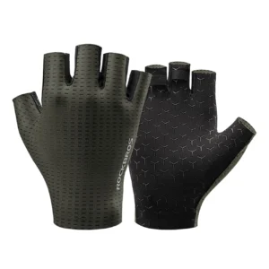 Rockbros Breathable Short Finger Cycling pirštinės dydis: M - žalios spalvos