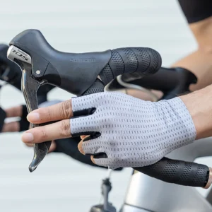 Rockbros Breathable Short Finger Cycling pirštinės, dydis: L - pilkos spalvos - Image 8