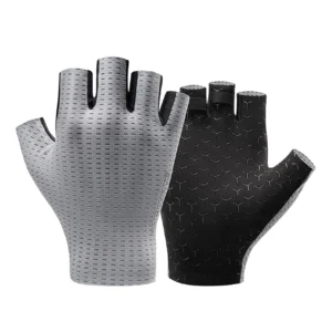 Rockbros Breathable Short Finger Cycling pirštinės, dydis: XXL - pilkos spalvos