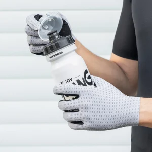 Rockbros Breathable Full Finger Cycling pirštinės, dydis: XL - žalios spalvos - Image 9