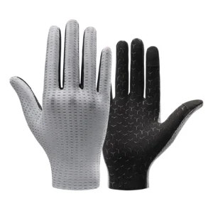 Rockbros Breathable Full Finger Cycling pirštinės, dydis: M - pilkos spalvos