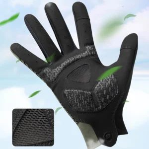 Rockbros cycling pirštinės spring/summer/autumn, full, size: S - žalios spalvos - Image 3
