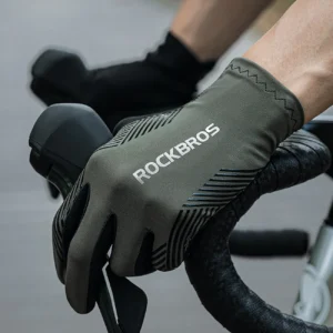Rockbros cycling pirštinės spring/summer/autumn, full, size: S - žalios spalvos - Image 5