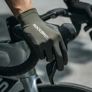 Rockbros cycling pirštinės spring/summer/autumn, full, size: L - juodos spalvos - Image 9