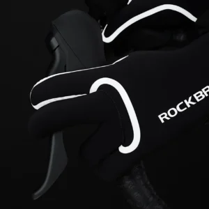 Rockbros full waterproof cycling pirštinės, size: XXL - juodos spalvos - Image 6