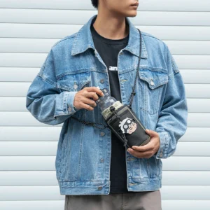 Rockbros Travel Bottle Bag su Shoulder Strap 1l - žalios spalvos - Image 9