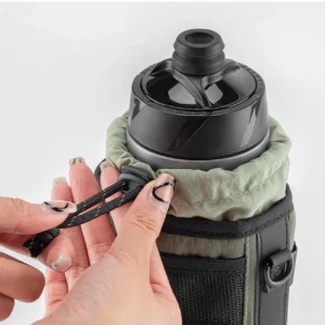 Rockbros Travel Bottle Bag su Shoulder Strap 1l - žalios spalvos - Image 4