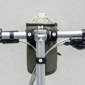 Rockbros Travel Bottle Bag su Shoulder Strap 1l - žalios spalvos - Image 6