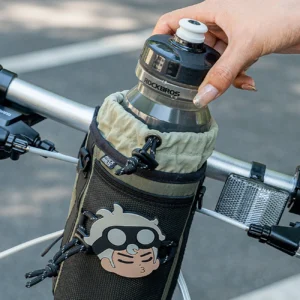 Rockbros Travel Bottle Bag su Shoulder Strap 1l - žalios spalvos - Image 7