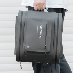 Rockbros waterproof bike pannier, for trunk, capacity 14l - gray - Image 5