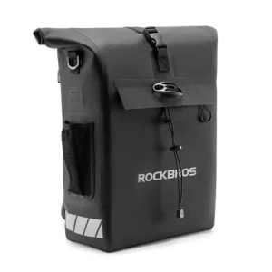 Rockbros Bike Bag su Backpack Function, Waterproof, su Helmet Attachment 18l - juodos spalvos