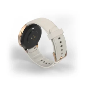 Hama 8900 GPS AMOLED išmanusis laikrodis 1.32" su Beige silikonine apyranke - aukso spalvos - Image 3