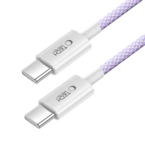 Tech-Protect Ultraboost Lite USB-C PD60W/3A kabelis 1m - violetinės spalvos - Image 2