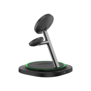 Tech-Protect QI15W-A46 3in1 Magnetic MagSafe belaidis įkroviklis - juodos spalvos - Image 6