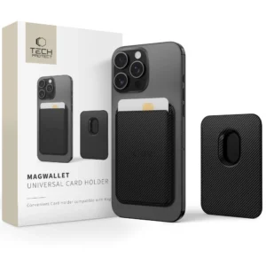 Tech-Protect MagWallet Magsafe with Universal Magnetic Card or Document Holder - dėklas telefonui juodos spalvos