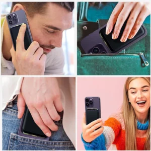 Tech-Protect MagWallet Magsafe with Universal Magnetic Card or Document Holder - dėklas telefonui juodos spalvos - Image 5