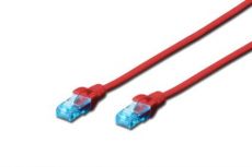 DIGITUS  UTP LAN kabelis, patch, 3.0m, Red, 2xRJ45, DK-1512-030/R
