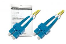 DIGITUS Fiber Optic Patch Cord, SC to SC, OS2, Singlemode 09/125 µ, Duplex, Length 3.0m, DK-2922-03 