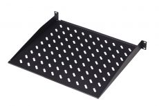 DIGITUS 19" Cabinet shelf, 1U, 250mm, color black (RAL 9005), DN-19 TRAY-1-SW