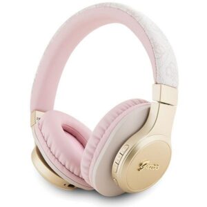 GUESS belaidės ausinės bluetooth GUBH604GEMP (4G Script) pink