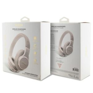 GUESS belaidės ausinės bluetooth GUBH604GEMP (4G Script) pink - Image 5