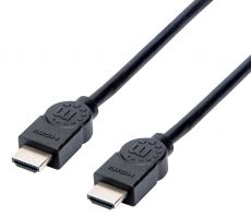 MANHATTAN High Speed HDMI Cable ARC, 3D, 4K@30Hz, HDMI Male to Male, Shielded, 1.5 m (5 ft.), Black, 355308