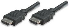 MANHATTAN HDMI Cable, 3.0m, HDMI 1.4 Male to HDMI 1.4 Male, Shielded, Black, 323222