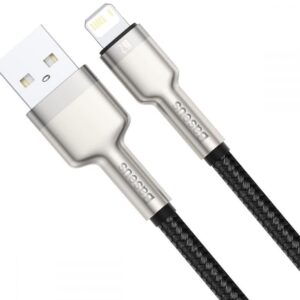 BASEUS kabelis USB A į Lightning 2,4A Cafule Metal 1 m juodos spalvos - Image 3