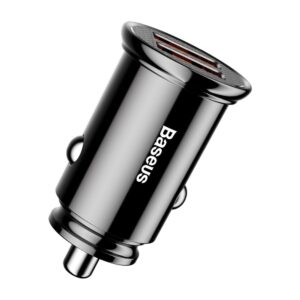 BASEUS automobilinis įkroviklis 2x USB Quick Charger QC3.0 30W juodos spalvos CCALL-YD01