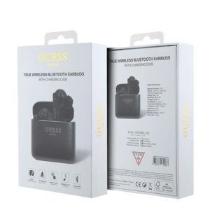 GUESS belaidės ausinės bluetooth TWS + docking station GUTWSSU20ALEGK (Printed Logo) juodos spalvos - Image 5
