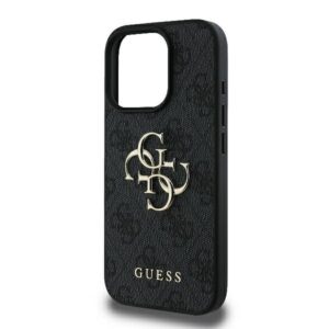 GUESS dėklas skirtas Apple iPhone 16 Pro Max GUHCP16X4GMGGR (4G PU Big Logo) juodos spalvos - Image 3