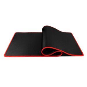 Gaming pelė and klaviatūra pad 700 x 300 x 3 mm juodos spalvos with red stitching - Image 3