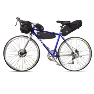 SAHOO bike bag on the bicycle frame with zip 0,3L 122035 black - Image 4